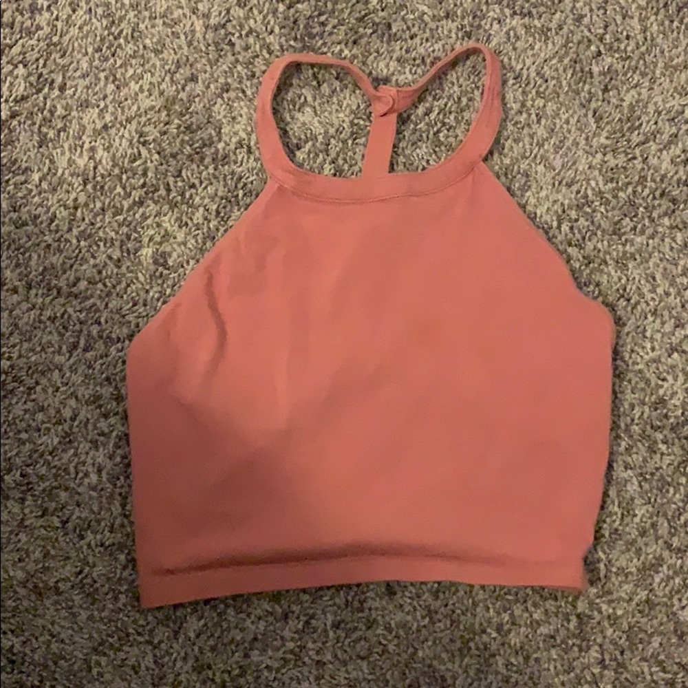 rose colored crop top